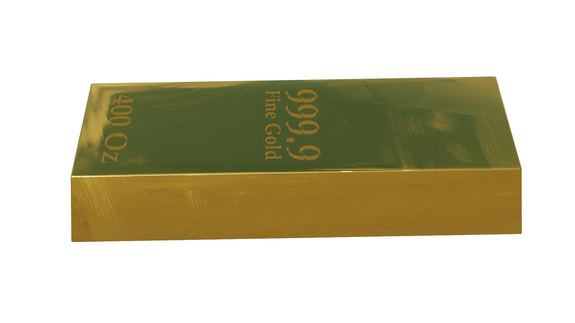 Gold ingot 3D - TurboSquid 1926256