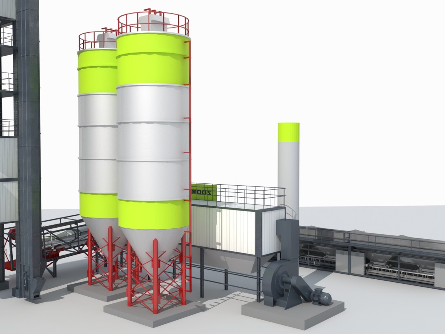 3D Concrete Batching Plant - TurboSquid 1948298