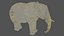 3D Elephant OBJ model