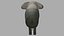 3D Elephant OBJ model