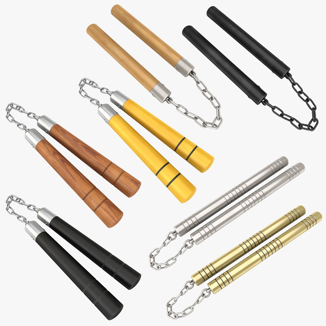 Nunchaku Scanline Model TurboSquid 1455181