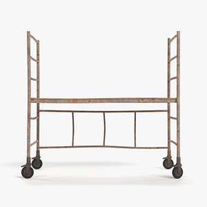 3D old scaffolding model