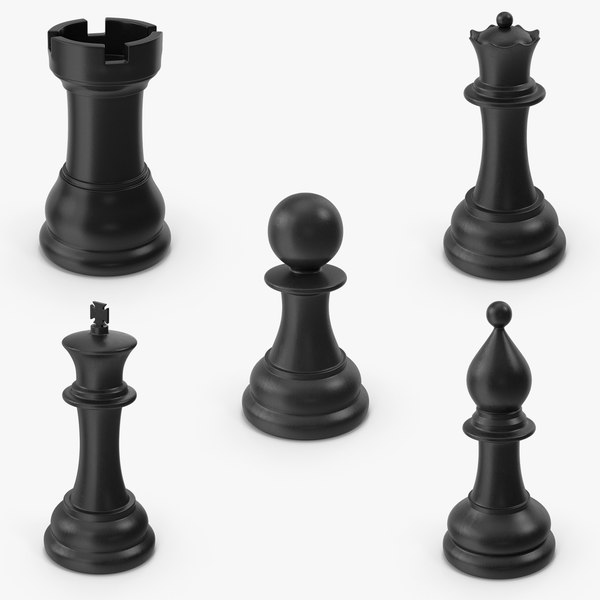 3D Chess Pieces model