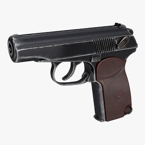 makarov pm pistol 3d model