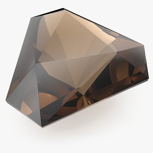 Shield Step Cut Smokey Topaz
