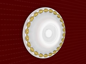rosette decorative molding 3D