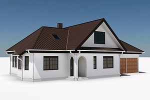 story single family house 3d model