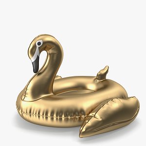 Gold Swan Pool Float