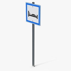 Hotel Road Sign