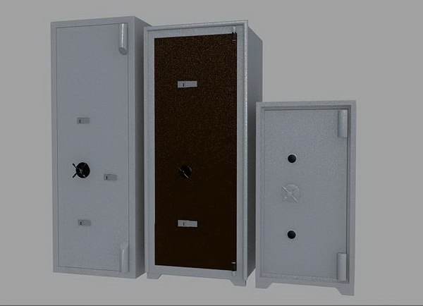trezors seifs 01 3d model