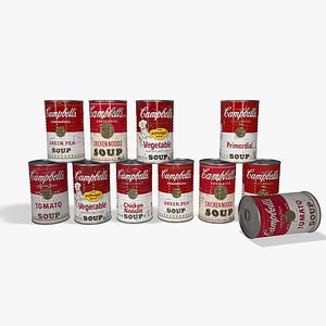 Painted Campbells Cans