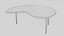 Table de bureau blanche