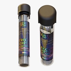 Cosmic Pre Roll Tube Packaging 3D model