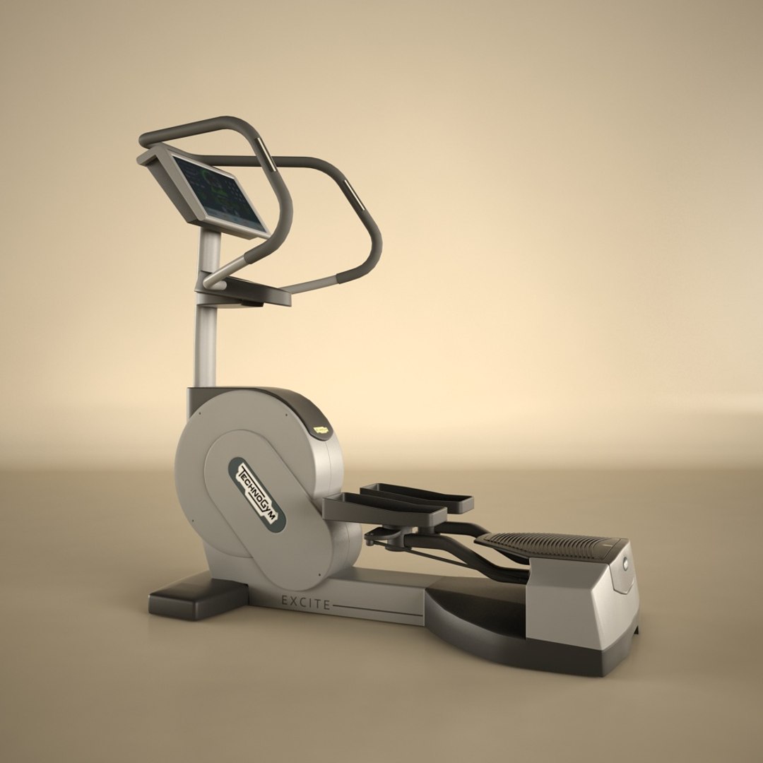 3d Technogym Cardio Wave Model