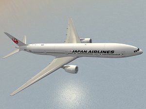 boeing 777-300 er japan 3d 3ds