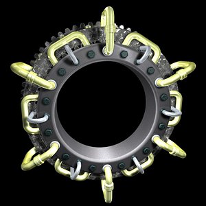 steampunk window portal 3d c4d