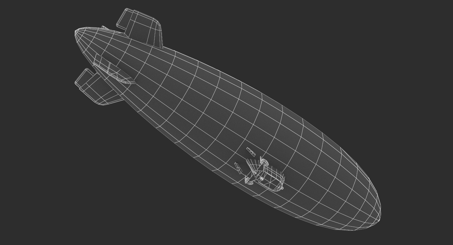 Low-poly Goodyear Blimp 3D Model - TurboSquid 1239891