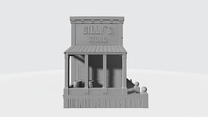 wild west store 3D model