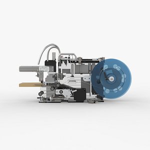 3D Automatic Little Monster Labeling and Peeling Mechanism model