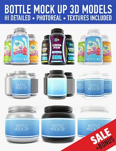 3ds plastic bottles pack