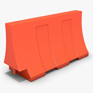Traffic barrier 01 3D model