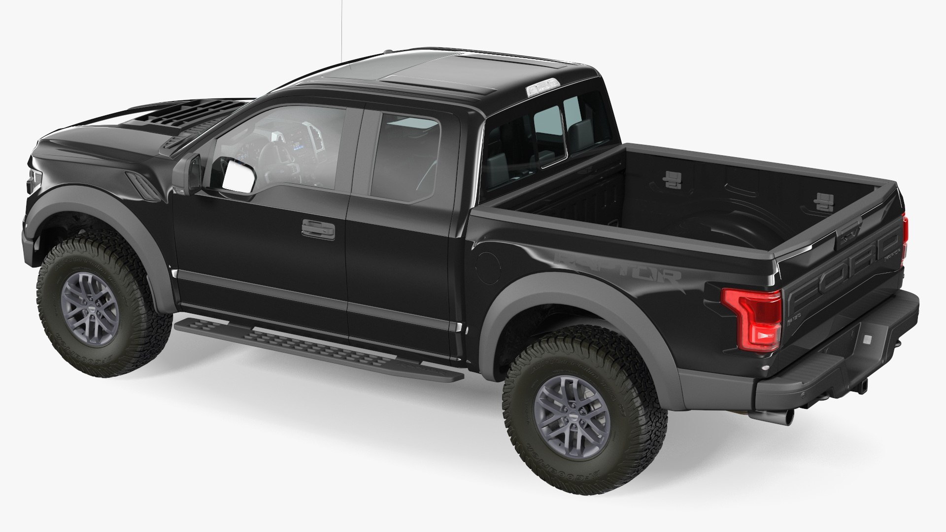 Black Ford F-150 Raptor 2017 model - TurboSquid 2080716