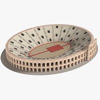 Arena di Verona Low Poly