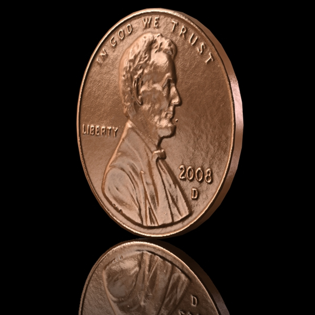 Photo Realistic Money Coins C4d