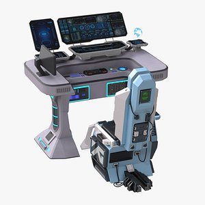 3D Futuristic Command Station
