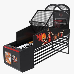3D Arcade Basketball Game Machine model