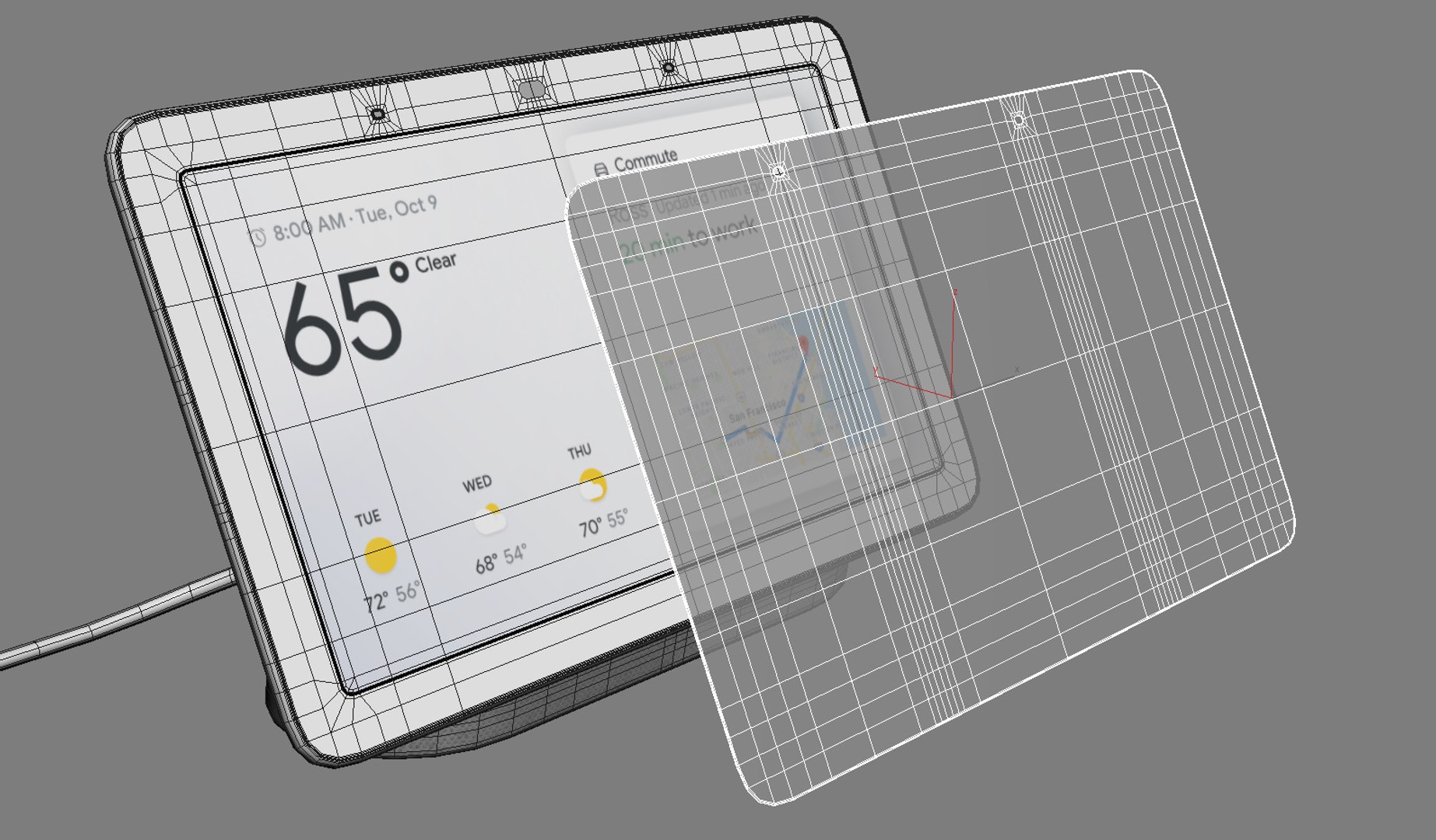 google electronics 3D model https://p.turbosquid.com/ts-thumb/3d/t3gsVB/3wPdSYXD/google_home_hub_mesh_03/jpg/1543536773/1920x1080/fit_q87/5d854e92f18f93f248ef3be7dbda3bde4a1e2678/google_home_hub_mesh_03.jpg