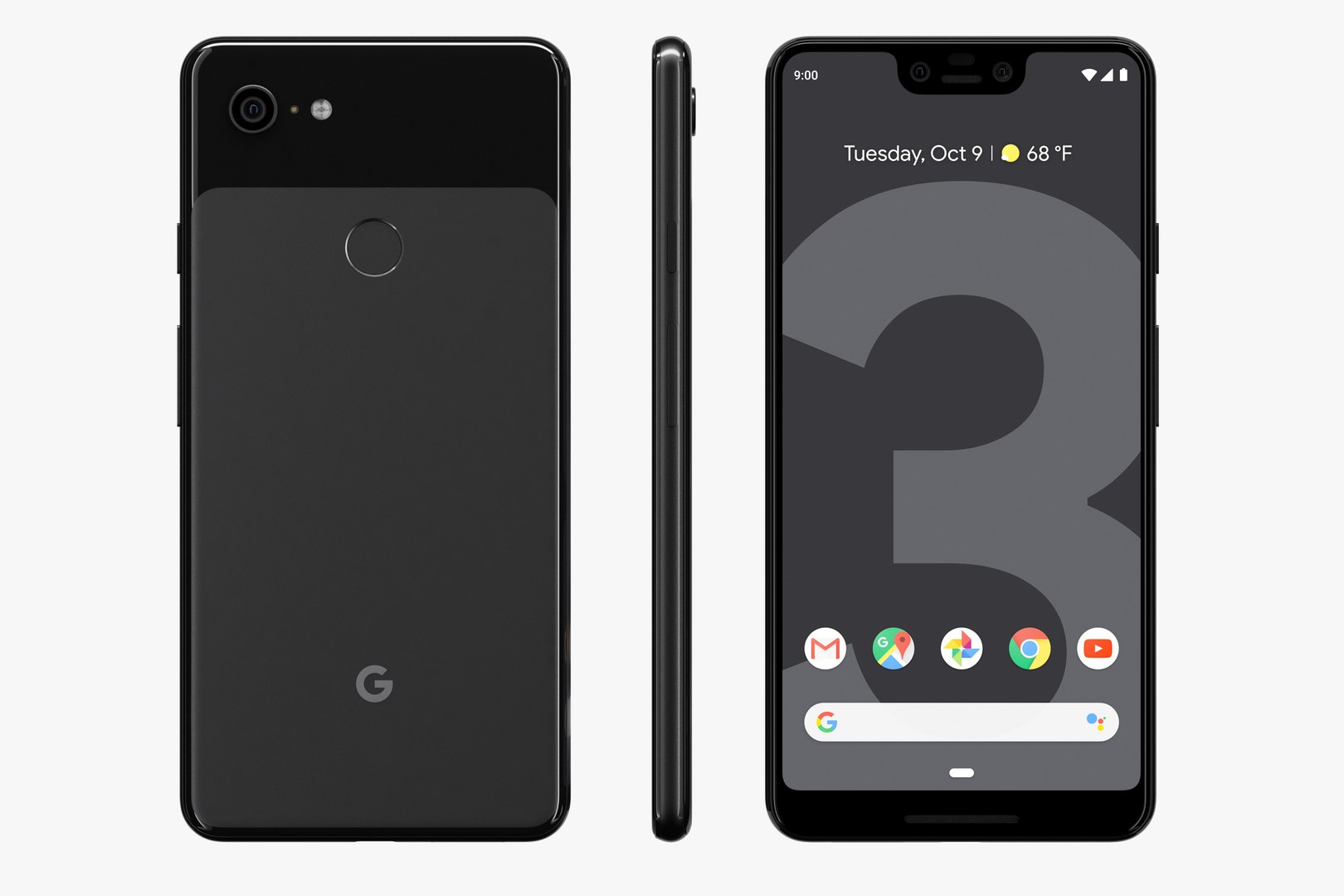 google electronics 3D model https://p.turbosquid.com/ts-thumb/3d/t3gsVB/Ty2524cu/google_pixel_3_xl_black_02/jpg/1543536207/1920x1080/fit_q87/0ced47992a6b1f7771df9183e6e92c9dfea79779/google_pixel_3_xl_black_02.jpg
