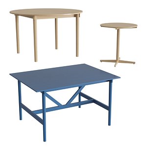 3D tak pedestal table model