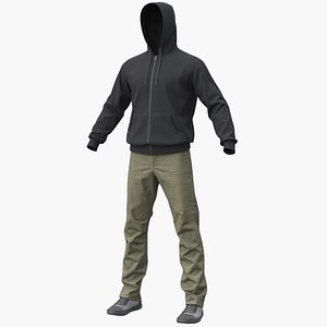Men's Casual Clothes 02 (V-ray+PBR)