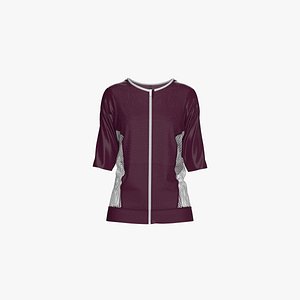 3D Female Cycling Jersey model