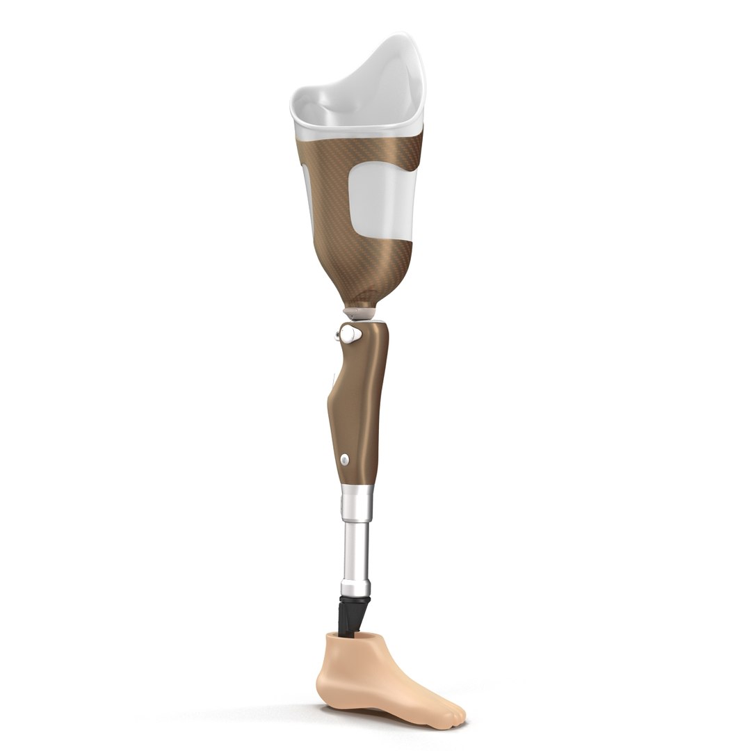 prosthetic leg 3d max