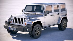 jeep wrangler golden 3D model