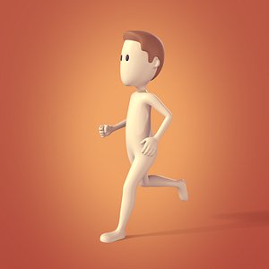cartoon stickman 3D