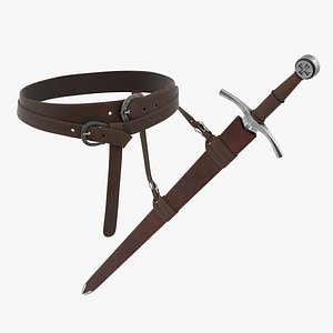 3D sword belt model