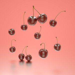 3D photorealistic cherries