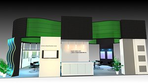 3 side open stand 3D model