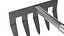 Garden Tool Hand Rake 3D