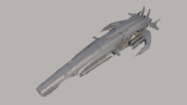 Sci fi alien spaceship 3D model - TurboSquid 1590683