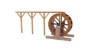 3D new water wheel