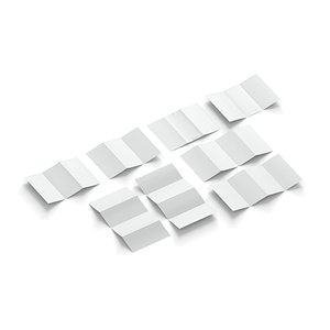 3D model 8 White Booklets and Flyers - bifold and trifold map guide brochure