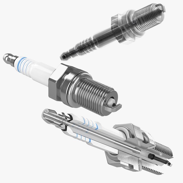 free spark plug 3d model