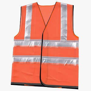3D orange hi vis safety