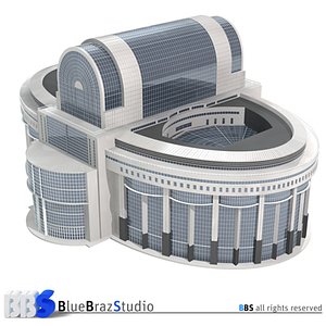 3d model bruxelles european parliament