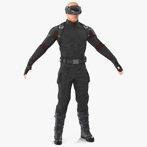 3D Futuristic Soldier model