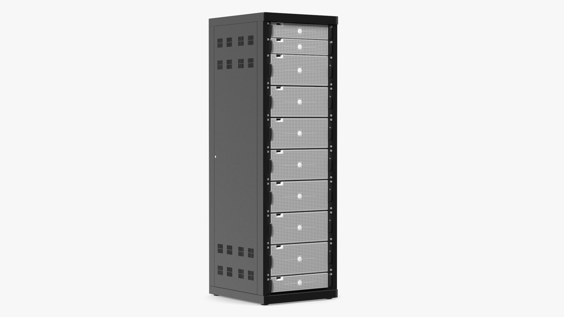 Dell Server Rack Cabinet 3D model preview